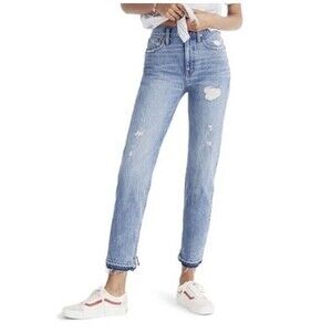 Madewell Women’s Classic Straight Jean Distressed Sz 27